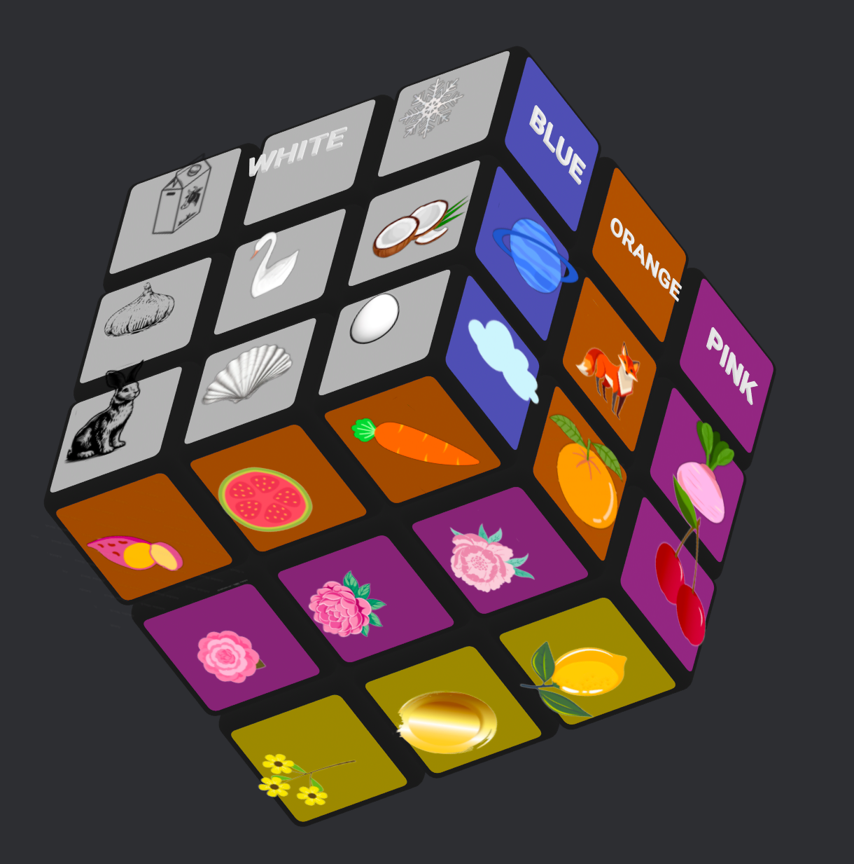 The revised cube design introduces a more structured approach compared to earlier versions, incorporating foundational color concepts that align with how children learn. This not only enhances cognitive function and memory retention but also results in a cleaner, more user-friendly interface.