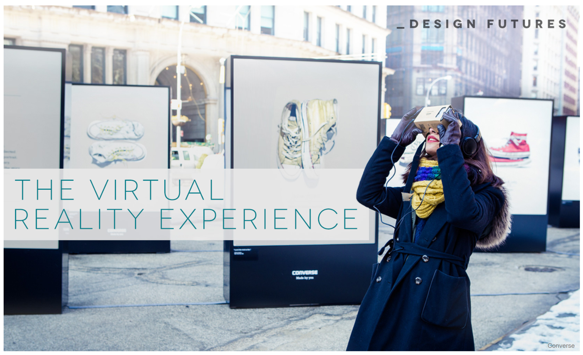  In the article of WGSN that is about VR experience. The mention that the additional benefit that the VR can brings us are not just the technology but also mental wellness, VR is a powerful new tool for social therapy and humanitarianism.San Diego's Virtual Reality Medical Center helps customers to work through fears of flying with a virtual avatar; a similar method could be used to help people lose weight, become confident public speakers or adopt healthier lifestyles.